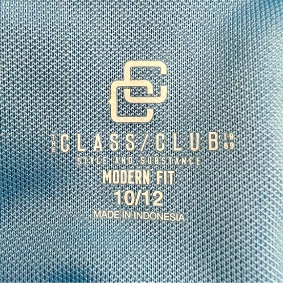Class Club Children’s Blue Short Sleeve Polo - Picture 4 of 8